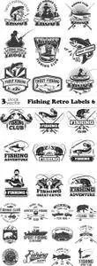 Vectors - Fishing Retro Labels 6