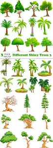 Vectors - Different Shiny Trees 3