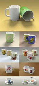 Mugs and Cups Mockup Templates