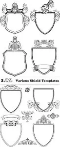 Vectors - Various Shield Templates