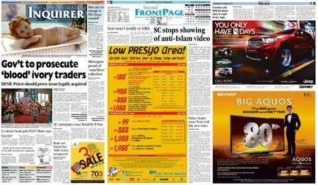 Philippine Daily Inquirer – September 26, 2012