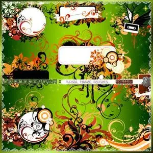 Floral Frame Brushes