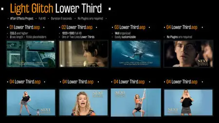 Light Glitch Lower Third - Project for After Effects (Videohive)