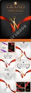 Grand opening invitation card vector