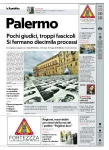 la Repubblica Palermo - 12 Ottobre 2018