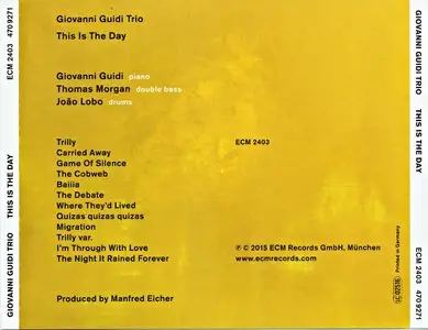 Giovanni Guidi Trio - This Is The Day (2015) {ECM 2403}