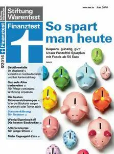 Stiftung Warentest Finanztest Magazin Juni No 06 2016