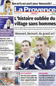 LA PROVENCE + cahier Sports - Samedi 14 aout 2010