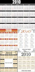 Calendar 2010 Vector
