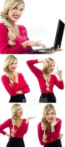 Woman in red 2