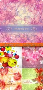 Invitation card - wedding day vector