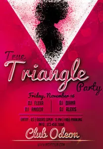 True Triangle Flyer Template