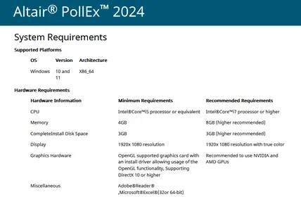 Altair PollEx 2024.1