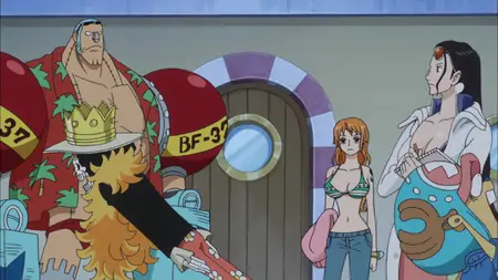 One Piece (1999 S15E10 Undersea Volcanic Eruption! Sailing To Fishman Island Koten Gars