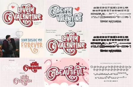 Lovely Valentine - Display Font