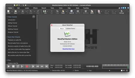 WavePad Masters Edition 19.16 Multilingual macOS