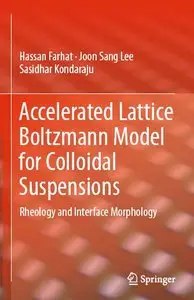Accelerated Lattice Boltzmann Model for Colloidal Suspensions: Rheology and Interface Morphology (repost)