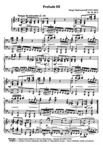 RachmaninoffS - Prelude Op. 23, No. 3