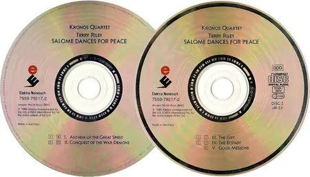 Kronos Quartet - Terry Riley: Salome Dances for Peace (1989) 2CDs