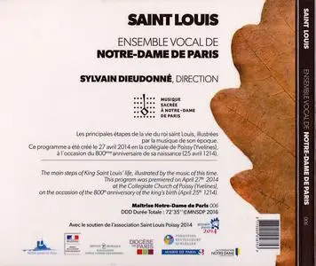 Ensemble Vocal Notre-Dame de Paris - Saint Louis: Chroniques et musiques du XIII siècle (2016) {Maîtrise Notre-Dame de Paris}
