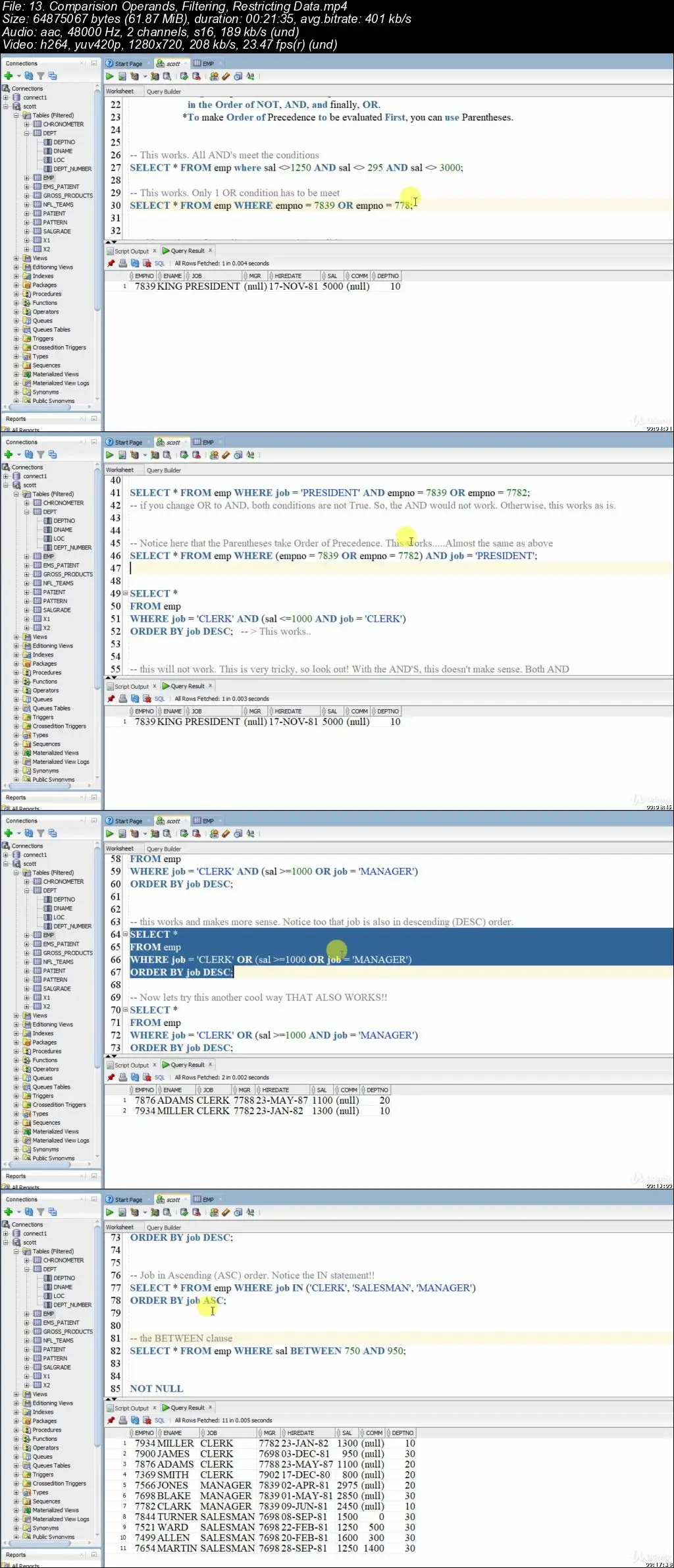 Oracle SQL- In-Depth: Master Class - for Beginner to Advance