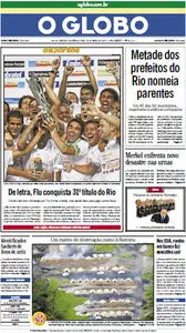 Jornal O Globo - 14 de maio de 2012 - Segunda