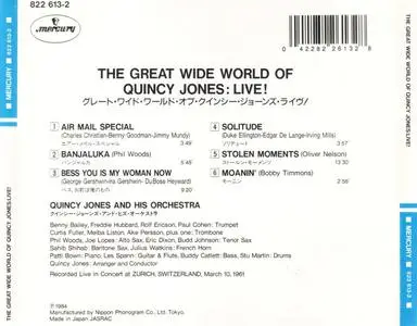 Quincy Jones - The Great Wide World Of Quincy Jones: Live! (1961) {Mercury Japan 822 613-2 rel 1984}
