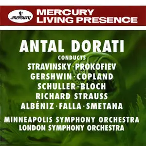 Antal dorati conducts works by Stravinsky, Prokofiev, R. Strauss, Gershwin, Copland etc.