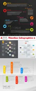 Vectors - Timeline Infographics 2