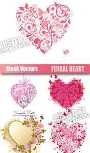 Stock Vectors - Floral Heart