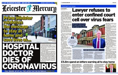 Leicester Mercury – March 30, 2020