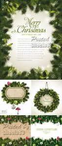 Christmas Tree Branches Vector