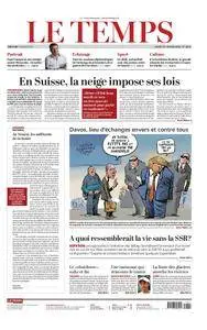 Le Temps - 23 janvier 2018