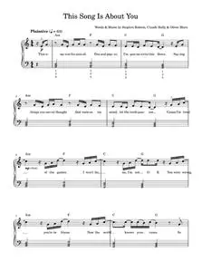 This song is about you - Olly Murs (Easy Piano)