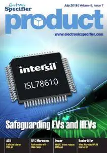 Electronic Specifier Product - July 2016