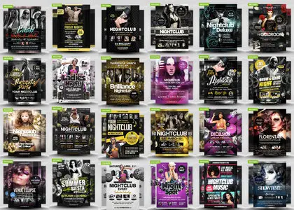 FlyerHeroes - The Club Flyer Bundle 1 - 2 - 3