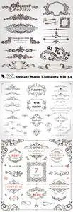 Vectors - Ornate Menu Elements Mix 34