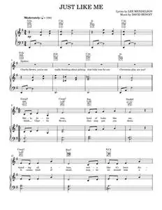 Just Like Me - Lee Mendelson, Vince Guaraldi (Piano-Vocal-Guitar)