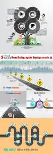 Vectors - Road Infographic Backgrounds 22