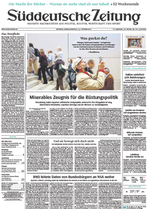Süddeutsche Zeitung vom Samstag, 04. Oktober 2014