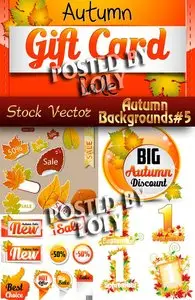 Autumn backgrounds #5 - Stock Vector