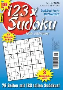 123 x Sudoku Nr.8 - 6 November 2020