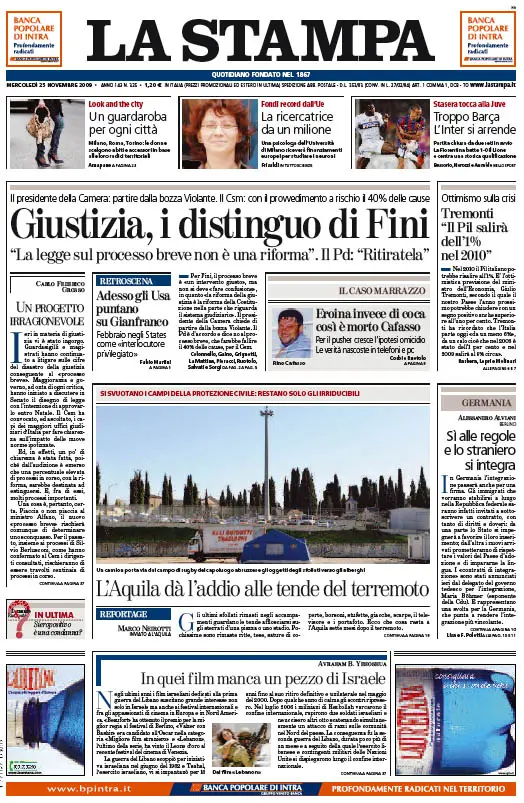 La Stampa (25-11-09)