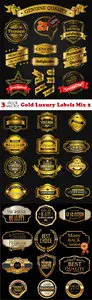 Vectors - Gold Luxury Labels Mix 2