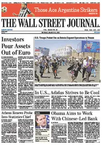 Wallstreet Journal Europe 23 March 2015