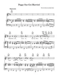 Peggy sue got married - Buddy Holly (Piano-Vocal-Guitar (Piano Accompaniment))