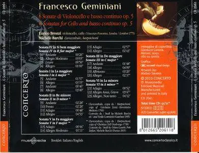 Enrico Bronzi, Michele Barchi - Geminiani: 6 Sonate, Op.5 (2010)