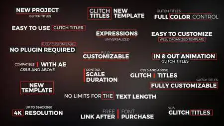 Glitch Titles - Project for After Effects (VideoHive)