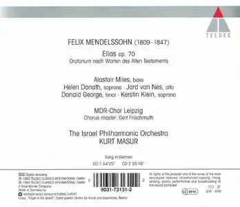 Israel Philharmonic Orchestra, Kurt Masur - Mendelssohn: Elias (1993)