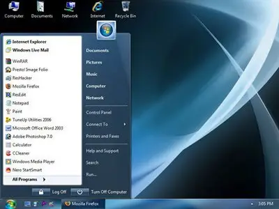 Windows 7 Glass Theme For XP
